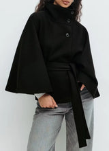 Load image into Gallery viewer, 2025 Autumn Woolen Coats Women Casual Double Breasted Stand Collar Female Office Short Jackets Chic Lady Loose Street Outwear
