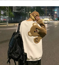 Load image into Gallery viewer, Winter Pullover Sweater Women Tops Bear Boho Casual Pocket Long Sleeve Pull Female Solid Warm Sweaters Pullovers
