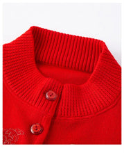 Load image into Gallery viewer, Women Winter Coats Vintage Printed Knitted Cardigan Sweater Female Jacket Spring Autumn Outerwears Top Wool Knitwear Coat
