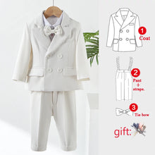 Load image into Gallery viewer, White Formal Boys Blazer Set
