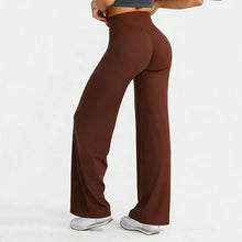 Load image into Gallery viewer, Sports Yoga High Waist Flared Leggings Women Gym Naked Feel Lift The Hips Wide Leg Pants Woman Pilates Running Sport Trousers
