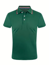 Load image into Gallery viewer, 2025 Hot Sale Men's Summer Casual Breathable Comfortable Polo Shirt Men's Solid Color High Quality Short Sleeve T-Shirt
