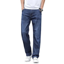 Load image into Gallery viewer, Jeans Men's Summer Straight Leg Loose Large Leg Autumn Thick Wear-resistant Men's Casual Pants Korean Trousers
