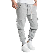Load image into Gallery viewer, New Mens Sweatpants Straight Fit Joggers for Sports and Streetwear Loose Oversized Drawstring Long Pants Men Multi-pocket Pants
