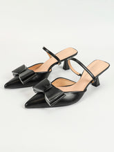 Load image into Gallery viewer, Women Bow Slingback Pointed Toe Pumps

