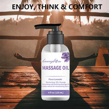 Load image into Gallery viewer, Lavender Massage Oil for Calming, Soothing and Relaxing Muscles Massage Oil for Massage Ideal Body Oil for Skin Moisturizing
