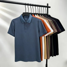 Load image into Gallery viewer, Men's 100% Cotton Polo Shirt - Summer Casual Breathable Tee,19 Colors,Ideal for Golf and Sports,Business Casual,Silk-Like Finish
