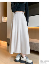 Load image into Gallery viewer, Elegant Skirts for Women Korean Style Long Skirt Female Black Pleated Midi Skirt Women's Clothing Office Lady Skirts Outfits New
