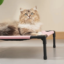Load image into Gallery viewer, Pet Camping Bed Elevated Bed for Dogs Folding Puppy Camping Bed Cat House Portable Removable Washable Puppy Beds Dog Hammock
