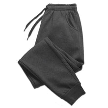 Load image into Gallery viewer, Men's Athletic Trainning Joggers Casual Loose Fit Sweatpants Spring Fall Fleece Lined Pants Elastic Waist Drawstring Trousers
