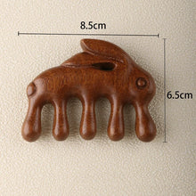 Load image into Gallery viewer, New Wooden Massage Wood Massager Comb Scalp Head Oil Massager Scalp Hair Comb Tools AMS01

