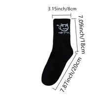 Load image into Gallery viewer, 10 pairs of men's sports socks, casual, breathable, and versatile. Ghost face graffiti personalized socks
