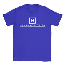 Load image into Gallery viewer, Men T-Shirts Dr Gregory House MD Vintage 100% Cotton Tees Short Sleeve Everybody Lies  T Shirts O Neck Clothes Adult
