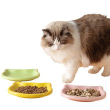 Load image into Gallery viewer, Pastel Cat Head Feeding Dish
