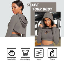 Load image into Gallery viewer, Ensemble Female 3 Pieces Yoga Set Gym Workout Clothes for Women Sport Long Sleeve Hoodie Sweater Active Wear Sport Set Tracksuit
