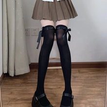 Load image into Gallery viewer, Lace Ribbon Knee High Socks
