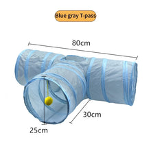 Load image into Gallery viewer, Cat Tunnel Pet Supplies Cat S T Pass Play Tunnel Foldable Cat Tunnel Cat Toy Breathable Drill Barrel for Indoor loud paper
