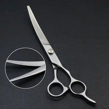Load image into Gallery viewer, Pet Grooming Scissors Dog Hair Tool Set Professional Trimming Scissors Bent Scissors  Haircutting Pet Clippers
