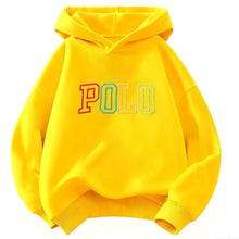 Load image into Gallery viewer, Children Hooded Kids Hoodie Colorful Gradient POLO Letter Print Long Sleeve Pullover Sweatshirt Boy Girl Casual Autumn Outerwear

