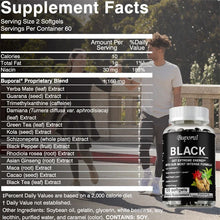 Load image into Gallery viewer, Black Metabolism Support Capsule Supplement
