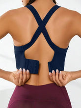Load image into Gallery viewer, Sports and Beautiful Back Bra Set, Cross-Back Sports Bra, No Chest Pad, Adjustable Size, and Can Be Worn Inside Normally
