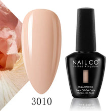 Load image into Gallery viewer, NAILCO 15ml Nail Gel Polish Semi Permanent UV Varnish Nails Art Gel Vernis Manicure TOP BASE Nails Products Supplies Equipment
