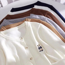 Load image into Gallery viewer, Korean V Neck Knit Cardigan
