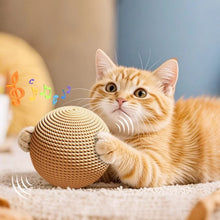 Load image into Gallery viewer, Large Sisal Cat Ball Toy, Interactive Self-Amusing Scratcher, Chew &amp; Teeth Cleaning Toy for Kittens, Indoor Cats
