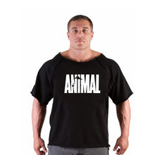 Load image into Gallery viewer, Men's T Shirts Fitness Men Bodybuilding  Shirt Batwing Sleeve Rag shirt Gym Fitness Muscle Running T shirt
