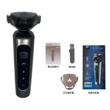 Load image into Gallery viewer, Electric Shavers for Men Waterproof Electric Trimmer Razor Wet &amp;amp Dry Use Rechargeable Battery Rotary Shavers Machine Shaving
