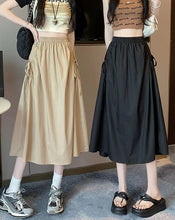 Load image into Gallery viewer, Drawstring Cargo A-Line Midi Skirt
