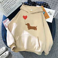 Load image into Gallery viewer, Cute Dachshund Graphic Slim Hoodie
