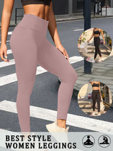 Load image into Gallery viewer, Women's Super Soft Leggings High Waisted Tummy Control No See Through Workout Yoga Running Athletic Push Up Gym Fitness Leggings

