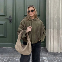 Load image into Gallery viewer, Vintage Loose Bomber Jacket
