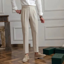 Load image into Gallery viewer, Classic Pleated Business Suit Trousers
