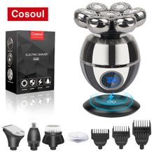 Load image into Gallery viewer, Shaver for Men Electric Shaver Bald Head Shaver 5 in 1 Hair Clipper for Bald Man Beard Trimmer Shaving Machine Bald Head Razor 7
