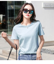 Load image into Gallery viewer, MRMT 2026 Brand New Women's Casual T-shirt White Pure Cotton Quality Short Sleeve Loose Women Fashion Tops Women T shirts Tees
