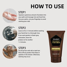 Load image into Gallery viewer, Beard Lotion Foam Rich Deep Cleaning Nourish Beard Remove Dirt Excess Grease Men Soft Beard Healthy Shine Strengthen Beard Roots
