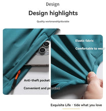 Load image into Gallery viewer, New Men's Sports Casual 3/4 Shorts With Ice Silk Lightweight Sweat-absorbing Outdoor Quick Drying Running Fitness Loose Pants
