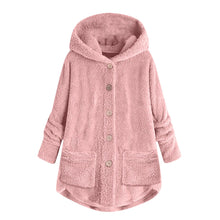 Load image into Gallery viewer, Plush Asymmetric Winter Casual Coat
