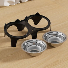Load image into Gallery viewer, 1PC Stainless Steel Cat Food &amp; Water Bowl with Anti-Tip Design Large Capacity Easy-Eat Design for Pet Dog Cat  Feeding Food Bowl
