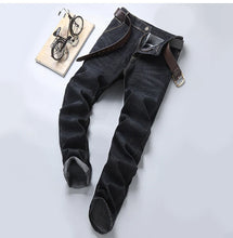 Load image into Gallery viewer, 2025 Men's Jeans Casual Stretch Classic Blue Black Denim Pants Men's Texture Jeans Versatile Item Interprets Denim Fashion offic
