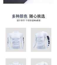 Load image into Gallery viewer, Gym Sports T-shirts for Men Long Sleeve Tights Boxing Sportswear Breathable Quick Dry Fitness Tops Male Outdoor Training Clothes
