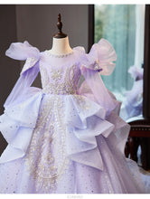 Load image into Gallery viewer, Wed Dress 2024 Flower Girl Wedding Dresses Costume Children Girls Birthday Party Princess Gown Vestido Kids Host Piano Outfit
