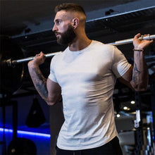 Load image into Gallery viewer, Men's Muscle Sports T-Shirts Fashion Tees Tops Short Sleeve Athletic Workout Gym Clohting Slim Fit T Shirts for Men
