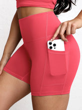 Load image into Gallery viewer, Yoga Shorts with Pockets High Waist Butt Lifting Cyclings Tights Outdoor Workout Jogging Shorts Sportswear Gym Running Short
