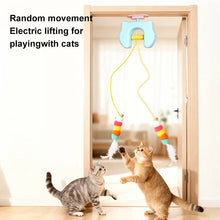 Load image into Gallery viewer, New Type Of Electric Cat Toy with 2 Ropes Smart Hanging Door Auto Swing Feather Toy A Self-entertainment And Cat-teasing Wonder
