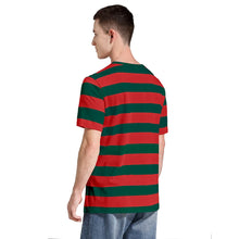 Load image into Gallery viewer, Men Striped T-Shirt Stripes Top Tees Male Fashion Short Sleeve Shirts Costume Cosplay Party Blue Red White Black Yellow T Shirt
