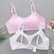 Load image into Gallery viewer, Cotton Sports Training Bras Casual Back Buckle Teenage Lingerie No Steel Rings Sports Bra Elastic Breathable Student Underwear
