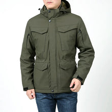 Load image into Gallery viewer, Waterproof Hooded Tactical Field Jacket
